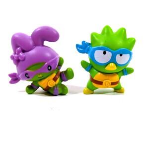 McDonald's TMNT X Hello Kitty Lot (2) My Melody Donatello Maru Leonardo Figures